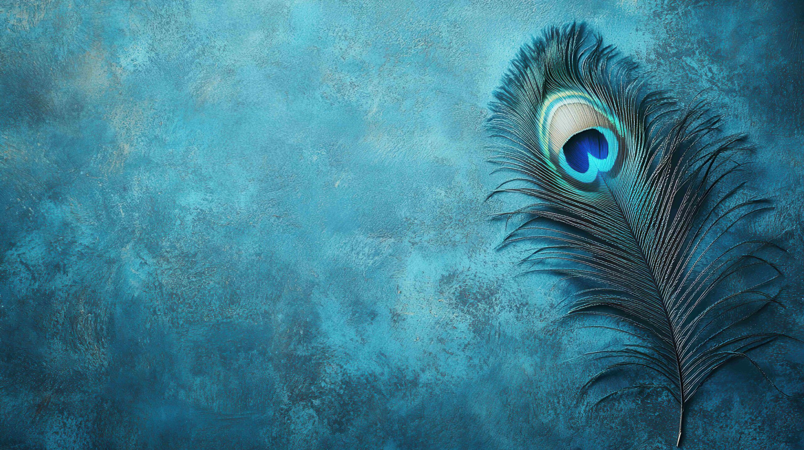 Blue mor pankh wallpaper HD 1080p turquoise peacock feather background